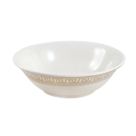 White Ceramic Tableware Ceramic Cereal Bowl Soup Bowl 9''