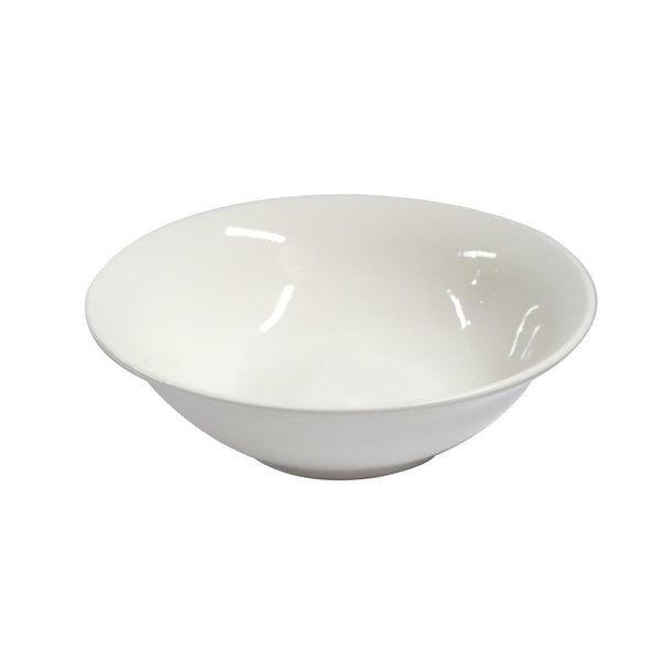 White Ceramic Tableware Ceramic Deep Pasta Noodle Soup Plate 10"