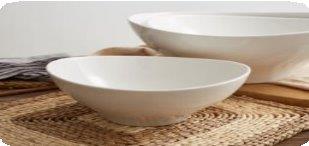 White Ceramic Tableware Ceramic Deep Pasta Noodle Soup Plate 10"