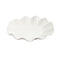 White Ceramic Tableware Ceramic Ruffle Serving Platter 10"