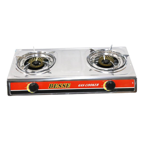 Kitchen Appliance High Quality Stainless Steel Double Burner Stove Panel Material: Stainless SteelBu