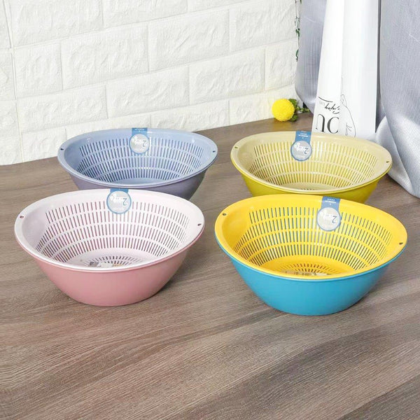 Multipurpose Plastic Fruit and Vegetables Rice Basin Strainer Basket 0.018031 cm