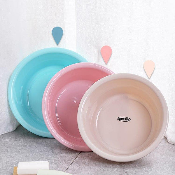 Multipurpose Plastic Round Wash Basin Wash Tub Multicolor 33*12 cm