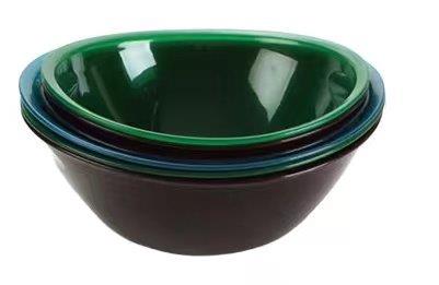 حوض غسيل بيضاوي متعدد الأغراض من البلاستيك متعدد الألوان 36.5*35.5*13.2/11.5 سم