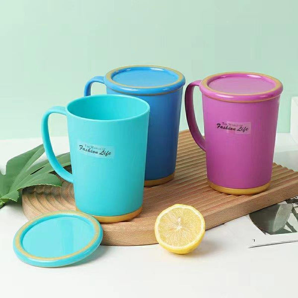 Plastic Multipurpose Multicolor Beverage Juice Water Drinking Cup 10*12.8 cm 600 ml