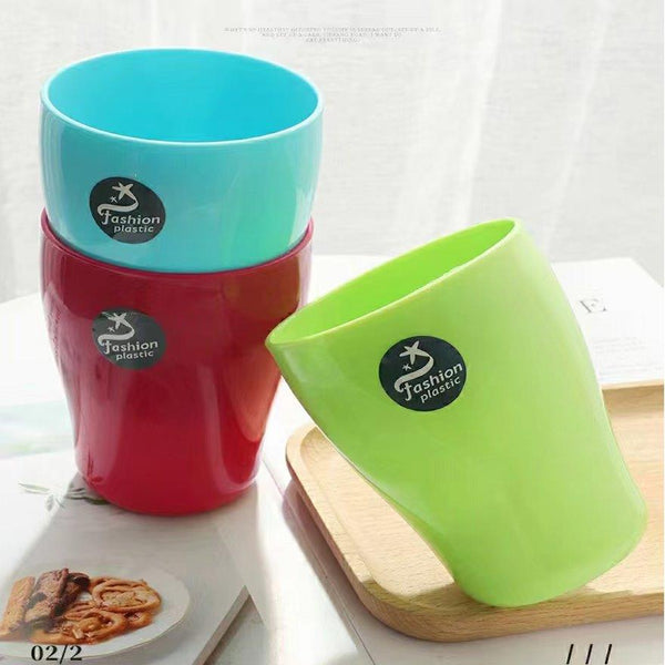 Plastic Multipurpose Multicolor Beverage Juice Water Drinking Cup 8.8*11.5 cm 425 ml