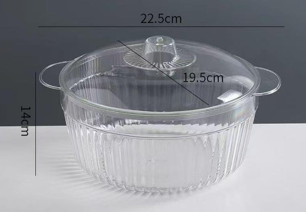 Multipurpose Clear Color Plastic Storage Box Food Container 22.5*19.5*14 cm