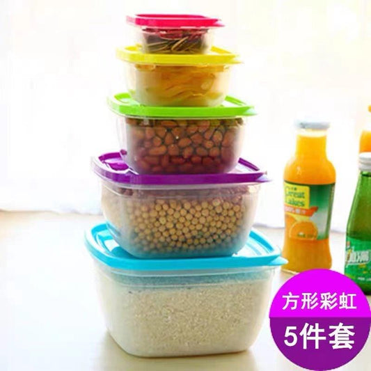 Multipurpose Mixed Colors Plastic Storage Box Food Container