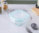 Multipurpose Mixed Colors Plastic Storage Box Food Container Set of 3 Pcs 320 ml+520 ml+800 ml