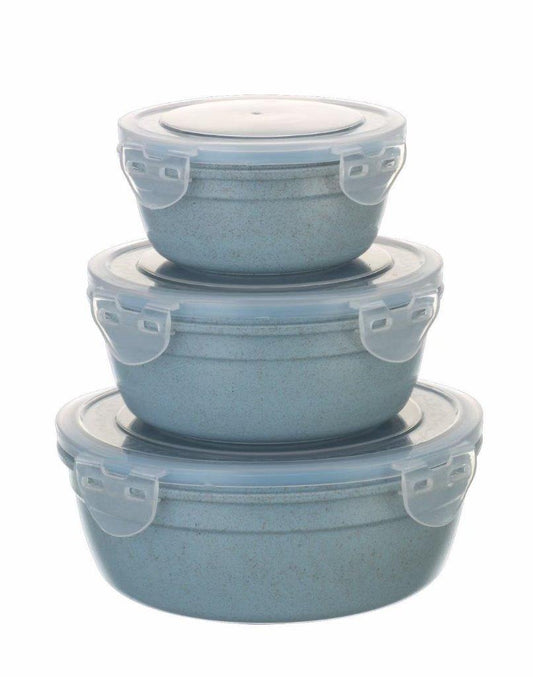 Multipurpose Mixed Colors Plastic Storage Box Food Container Set of 3 Pcs 17.5*17.5*7.5 cm
 14.5*14.5*6.5 cm
  12*12*6 cm
