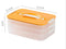 Multipurpose Mixed Colors Plastic Storage Box Food Container 31.5x21.5x12 cm