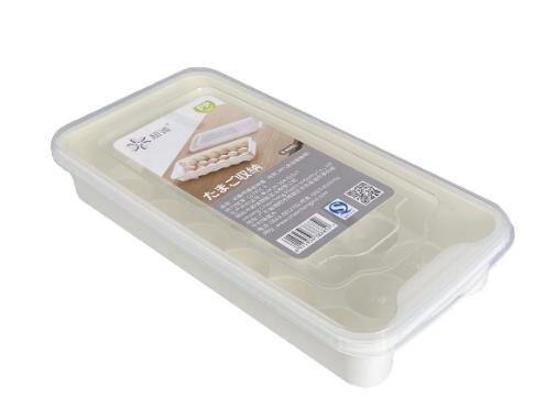 صندوق تخزين شفاف للبيض في الثلاجة 36x7.5x8 سم