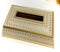 Rectangular Light Cream Engraved Deco Facial Tissue Box Dispenser Napkin Holder 24.5*14*6.5 cm