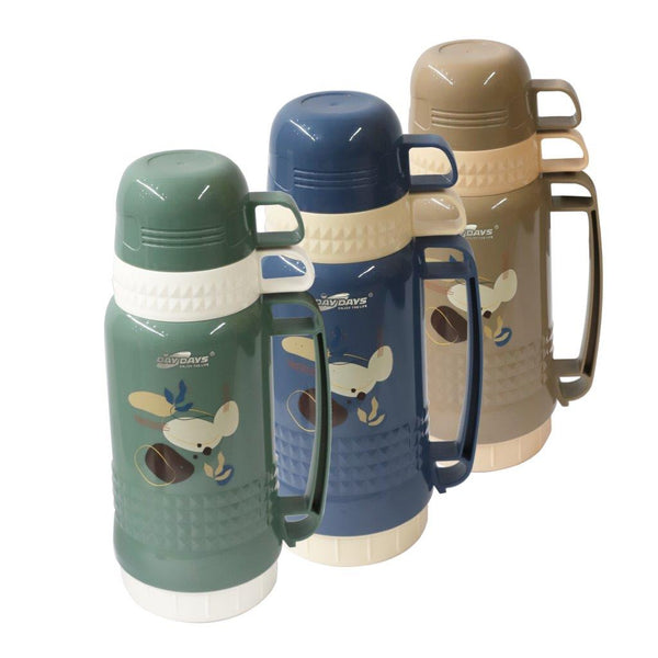 Vacuum Insulated Portable Plastic Multicolor Travel Flask Thermos Flask 1.0L