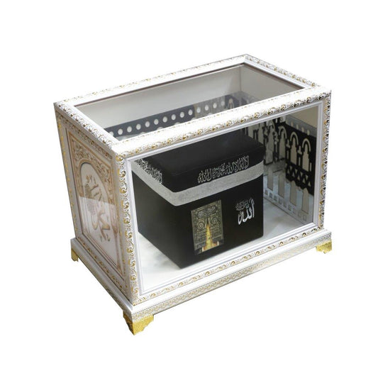 Home Decor Islamic Collectibe 3d Kaaba Model Silver Box 35*25*22