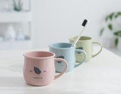 أدوات الحمام للاستخدام اليومي كوب شطف بلاستيكي كوب فرشاة أسنان 90*82/370 مل