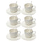 Ceramic Latte Cup with Saucer and Spoon Set Cup8.5*7.6 Saucer16 cmSpoon 12 cm