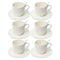 Ceramic Latte Cup with Saucer and Spoon Set Cup8.5*7.6 Saucer16 cmSpoon 12 cm