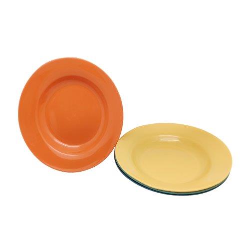 Colored Plastic Dish Plate Snack Plate 22*22 cm