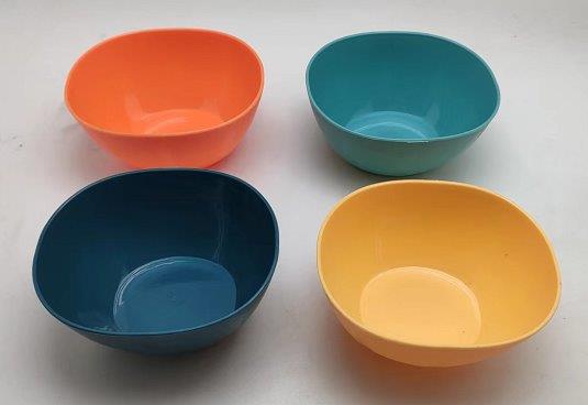 Multicolor Plastic Snack Bowl Cookie Bowl 11.5*10.5*5.3 cm