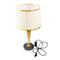 Home Decor Bedside Reading Desktop Table lamp Deco Base Cream Shade