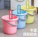 Multicolor Plastic Water Bucket Cleaning Bucket with Carry Handle 18L