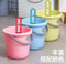 Multicolor Plastic Water Bucket Cleaning Bucket with Carry Handle 18L