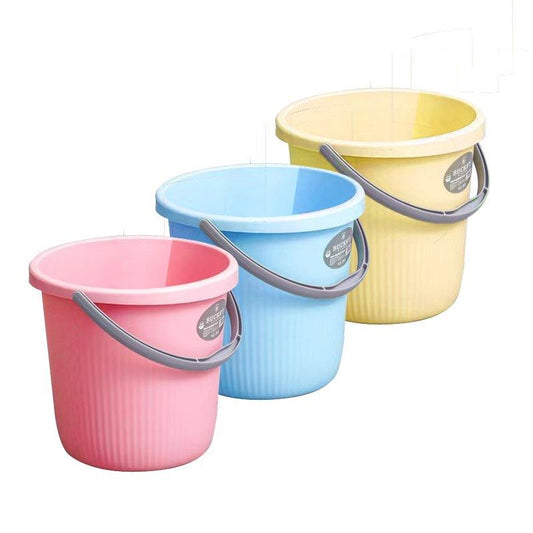 Multicolor Plastic Water Bucket Cleaning Bucket with Carry Handle 22L