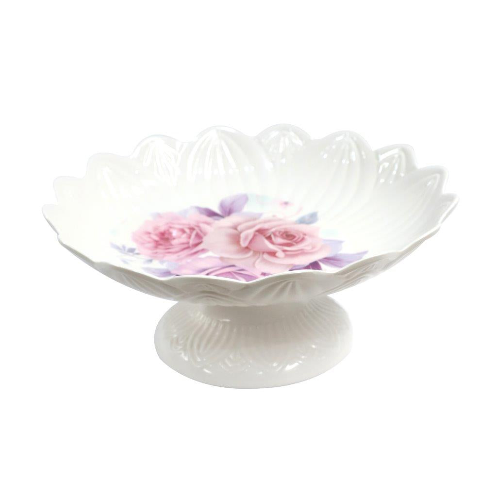 صينية تقديم الخضار والفاكهة من الميلامين بنمط زهور CJ5038