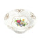 Melamine Floral Pattern Veggie Tray Footed Fruit Bowl Serving Dish (check material)