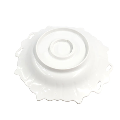 صينية تقديم الخضروات المصنوعة من الميلامين مع وعاء الفاكهة بنمط الأزهار