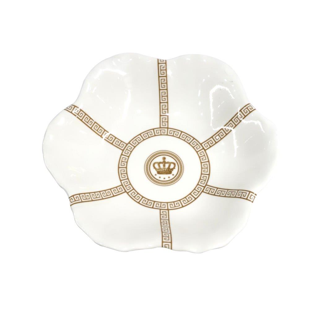 طبق محار من الميلامين بنقشة زهور طبق فاكهة CJ62-12