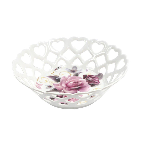 Melamine Floral Pattern Veggie Tray  Fruit Bowl Serving Dish CJ8005G