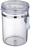 Premium Quality Clip Top Airtight Acrylic Canister Set of 3 Pcs (check what material) 750 ml