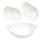 Floral Print White Ceramic Dinnerware Set of 5 Pcs Serving Bowls Set Serveware 5 PCS BOWL