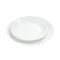 Plain Vanilla White Ceramic Dinnerware Set of 24 Pcs with Dinner Plate Bowls Serveware Dinner Set 24