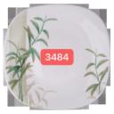 Floral Print White Ceramic Dinnerware Set of 20 Pcs with Dinner Plate Bowls Serveware Dinner Set 20