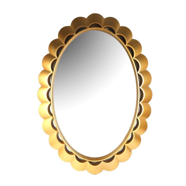 Decorative Luxury Vintage Deco Frame Oval Wall Mirror