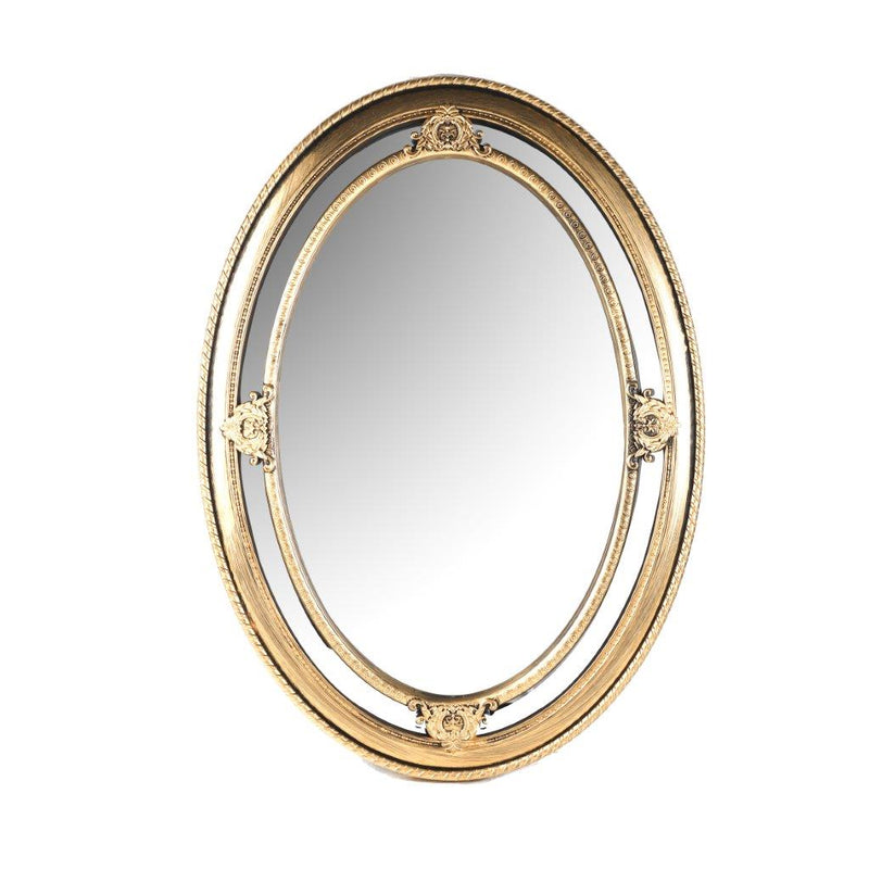 Decorative Luxury Vintage Deco Frame Oval Wall Mirror