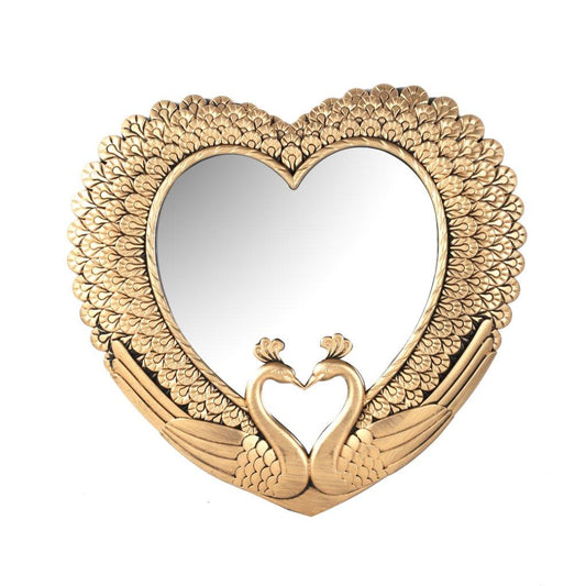 Decorative Luxury Vintage Deco Frame Heart Shape Wall Mirror