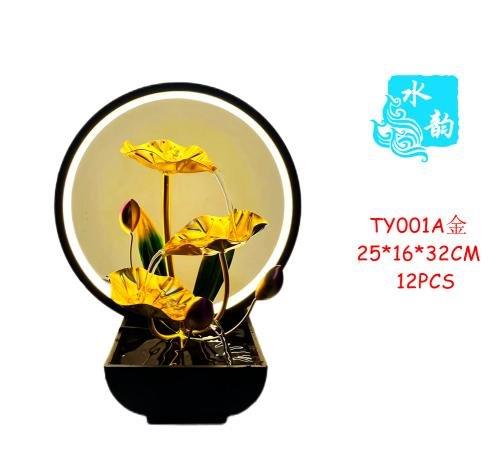 نافورة مياه سيراميكية مزخرفة تعمل بمنفذ USB بحجم 25*16*32 سم