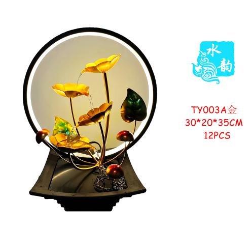 نافورة مياه سيراميكية مزخرفة تعمل بمنفذ USB بحجم 30*20*35 سم