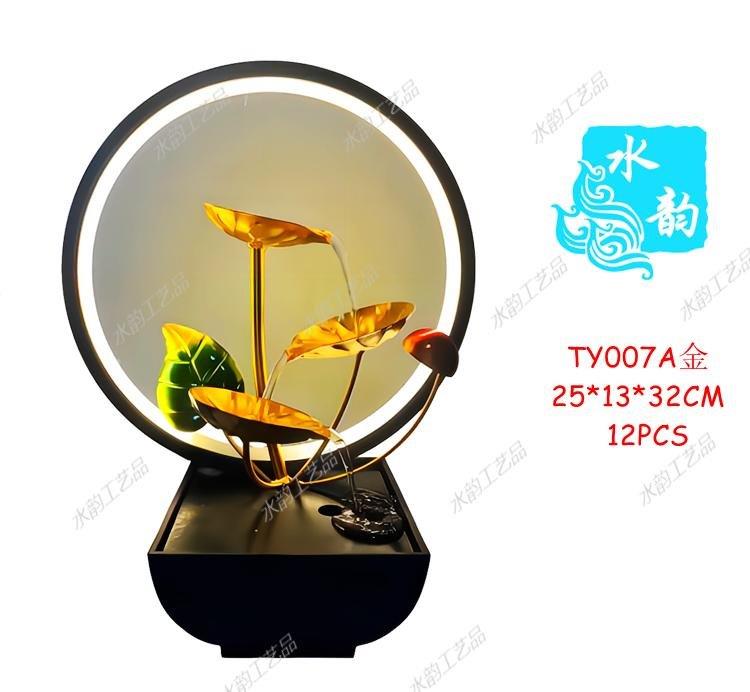 نافورة مياه سيراميكية مزخرفة تعمل بمنفذ USB بحجم 25*13*32 سم
