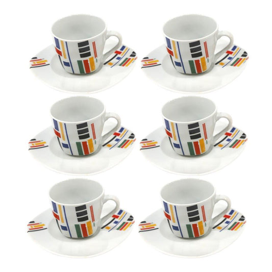 طقم عشاء سيراميكي بنمط تجريدي ملكي مكون من 20 قطعة مع أطباق عشاء وأوعية وأدوات تقديم