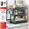 Kitchen Storage Metal Dish Rack 3 Tier Cutlery Storage Organizer 43*27*51 cm