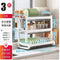 Kitchen Storage Metal Dish Rack 3 Tier Cutlery Storage Organizer 55.5*27*51 cm