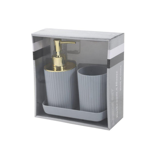 Mixed Colors Bathroom Accessories Soap Dispenser Toothbrush Holder Set of 3 Pcs 10.5*7.5/16.5*7.5 /16.2*8.5*2.5 cm