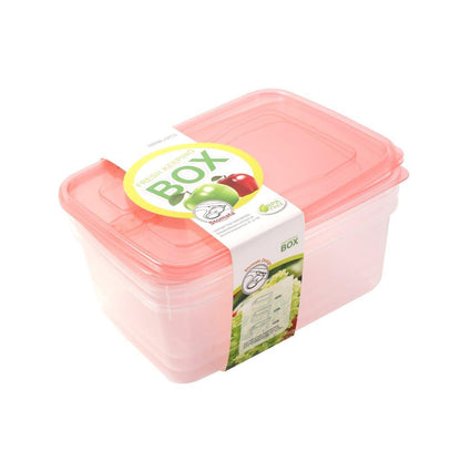 Multipurpose Clear Colour BPA Free Lunch Box Plastic Storage Box Food Container 2800 ml 25*17.6*9.5