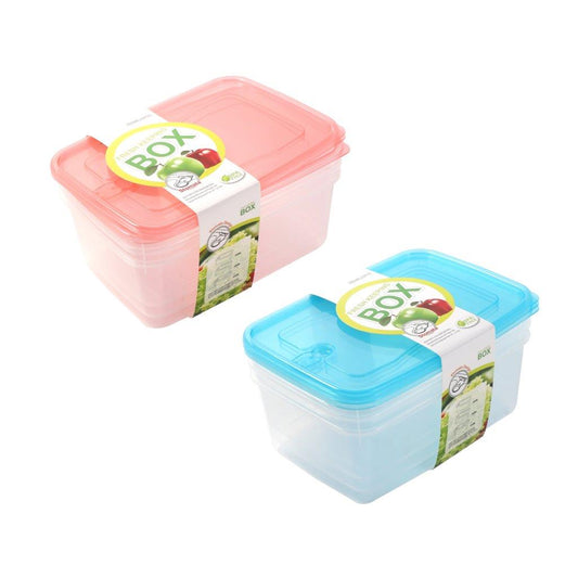 Multipurpose Clear Colour BPA Free Lunch Box Plastic Storage Box Food Container 2800 ml 25*17.6*9.5