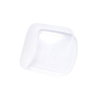 Multipurpose Clear Colour BPA Free Lunch Box Plastic Storage Box Food Container 650 ml 15.3x15.3x4.75cm